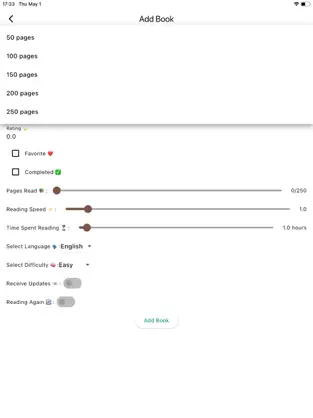 Screenshot of Read Progre App